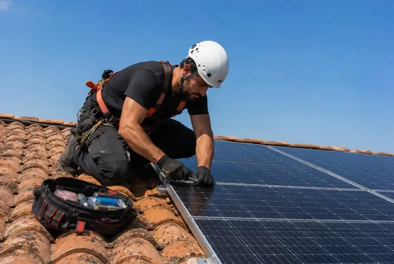Maintenance et monitoring de panneaux solaires à Paimbœuf